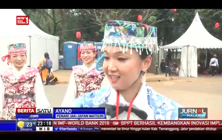 2018ジャカルタ 現地テレビ局の取材